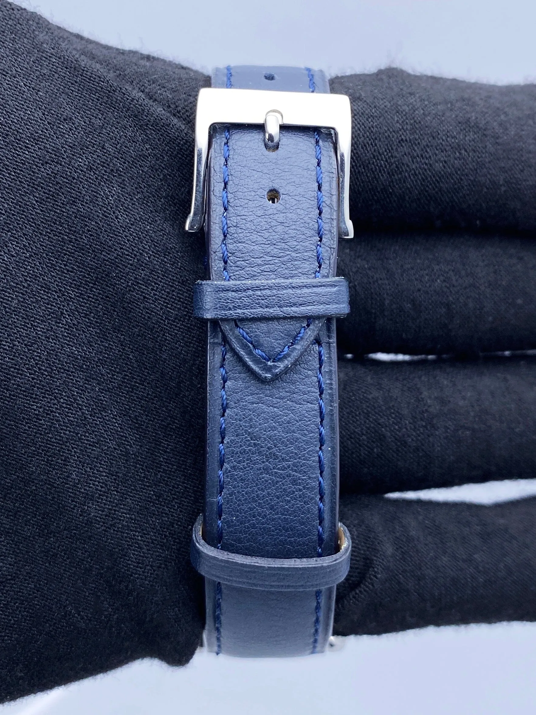 Cartier Tank Basculante W1016830 Blue Dial Ladies Watch
