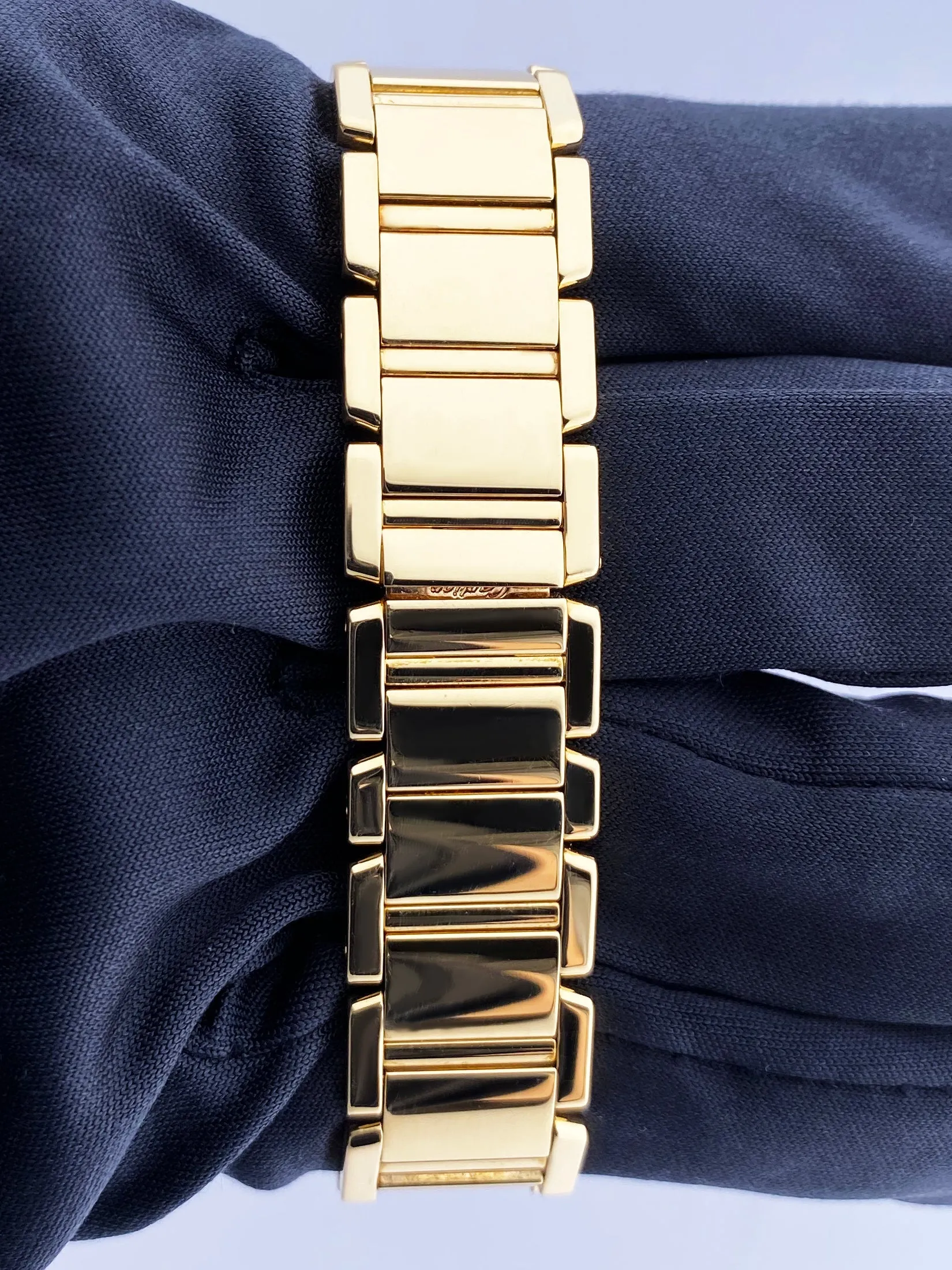 Cartier Tank Francaise 1820 18K Yellow Gold Ladies Watch Box & Papers
