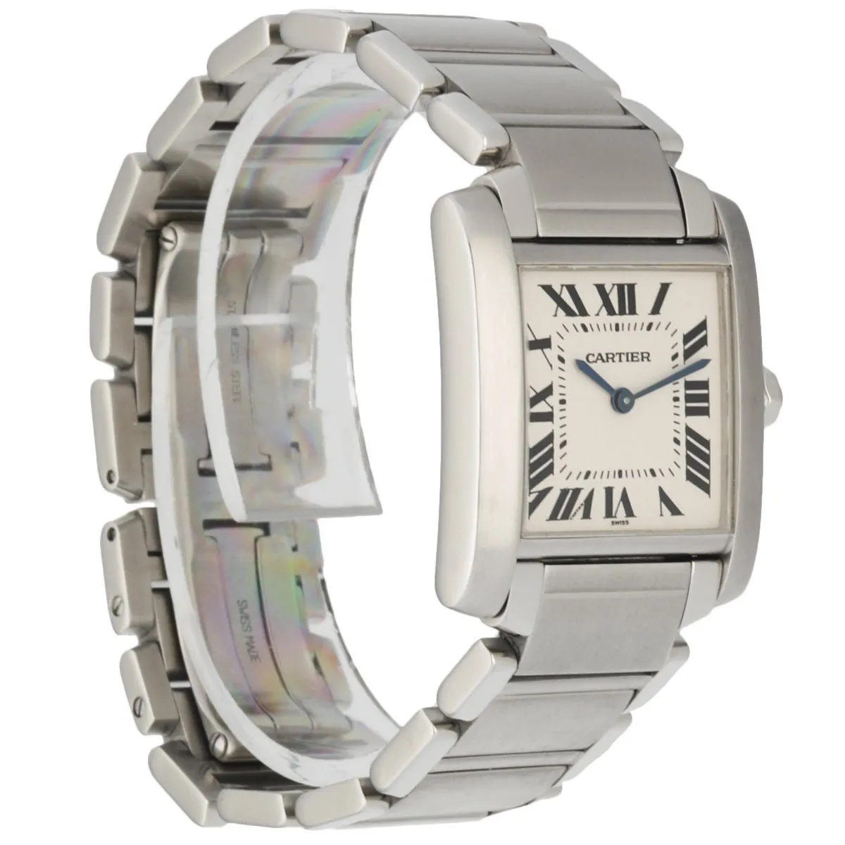 Cartier Tank Francaise 2301 Stainless Steel Midsize Ladies Watch