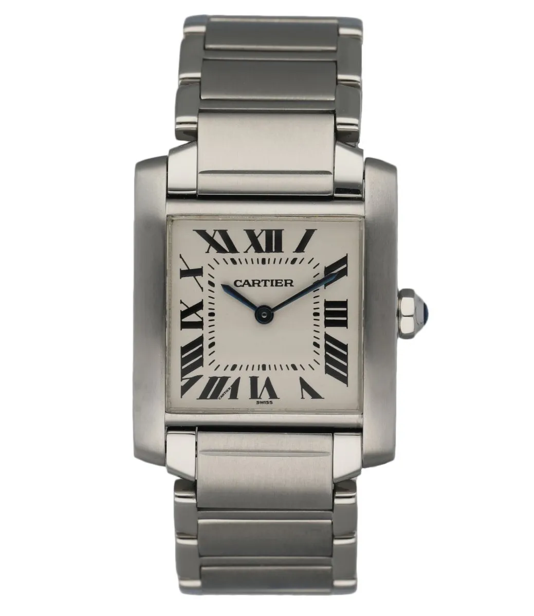 Cartier Tank Francaise 2301 Stainless Steel Midsize Ladies Watch