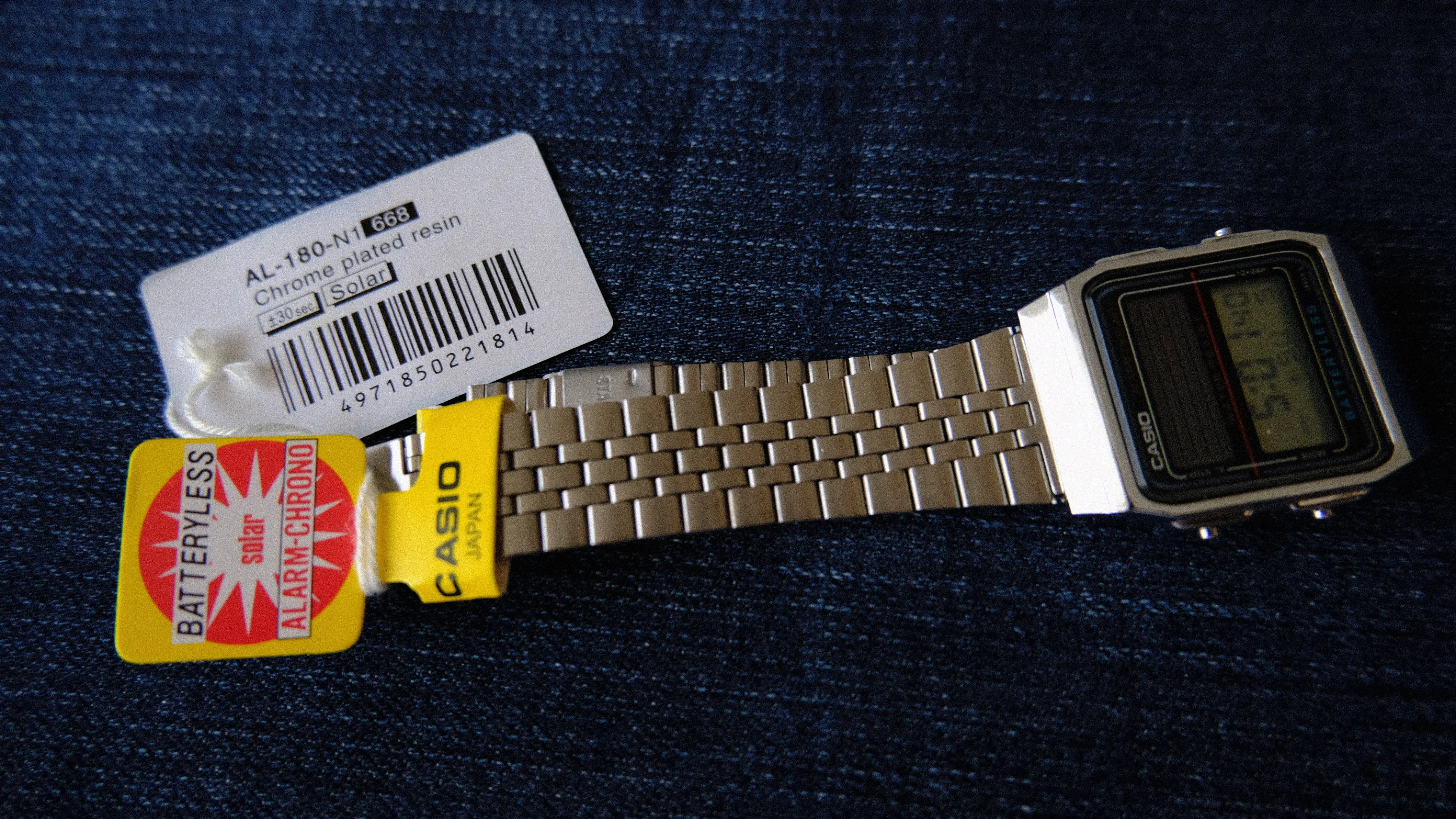 CASIO AL-180 Batteryless LCD Solar Watch 2505 Module