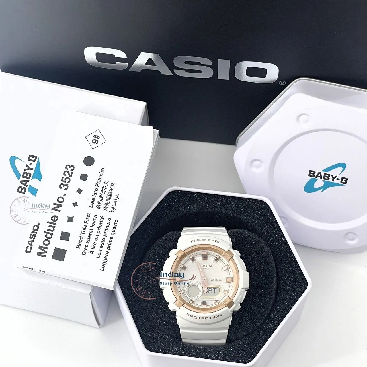 Casio Baby-G Women's Watch BGA-280BA-7A Resin Band Mineral Glass Shock Resistant