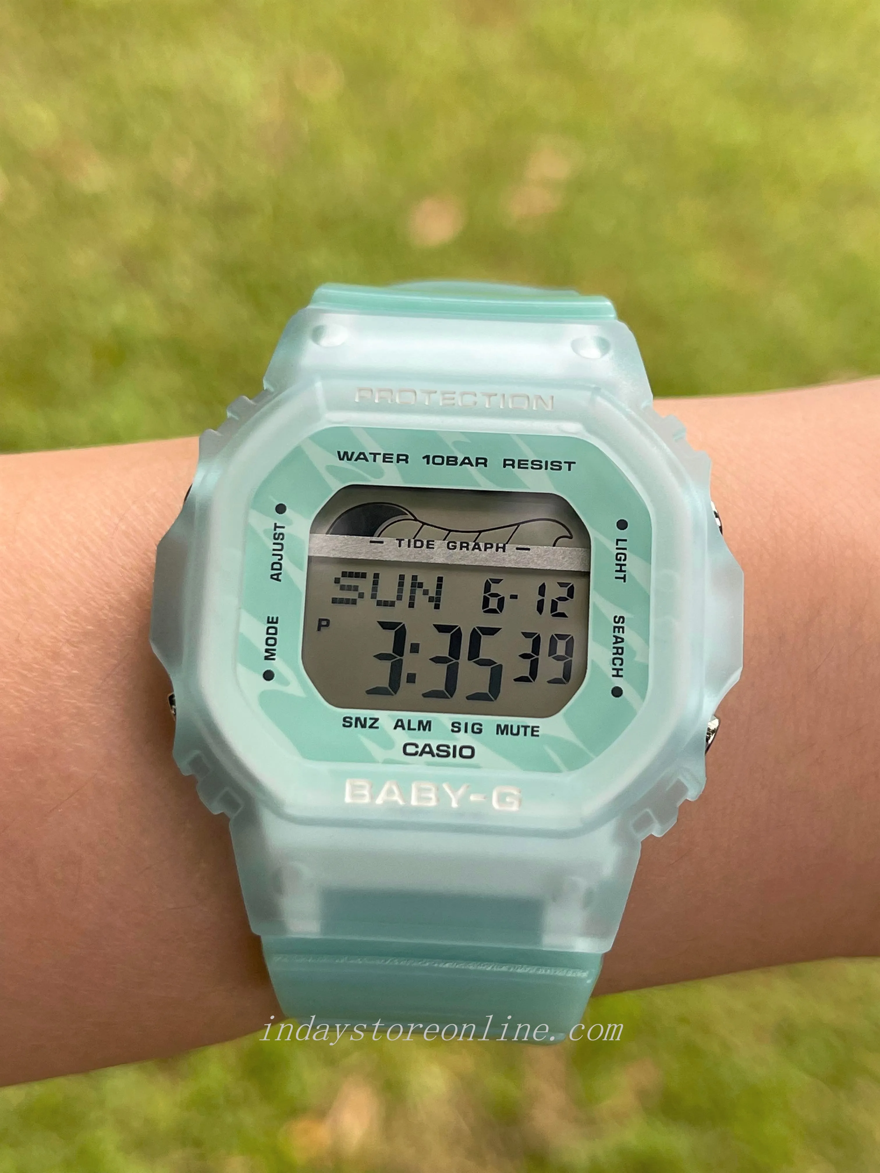 Casio Baby-G Women's Watch BLX-565S-2 Resin Band Shock Resistant Mineral Glass