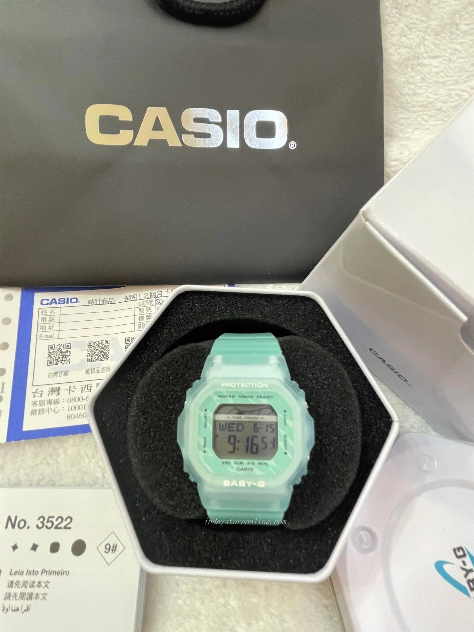 Casio Baby-G Women's Watch BLX-565S-2 Resin Band Shock Resistant Mineral Glass