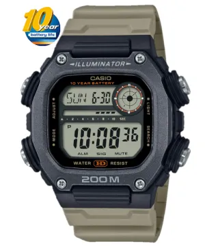 Casio Digital Men's Watch DW-291HX-5A Digital Sporty Design Resin Band Mineral Glass Battery life: 10 years
