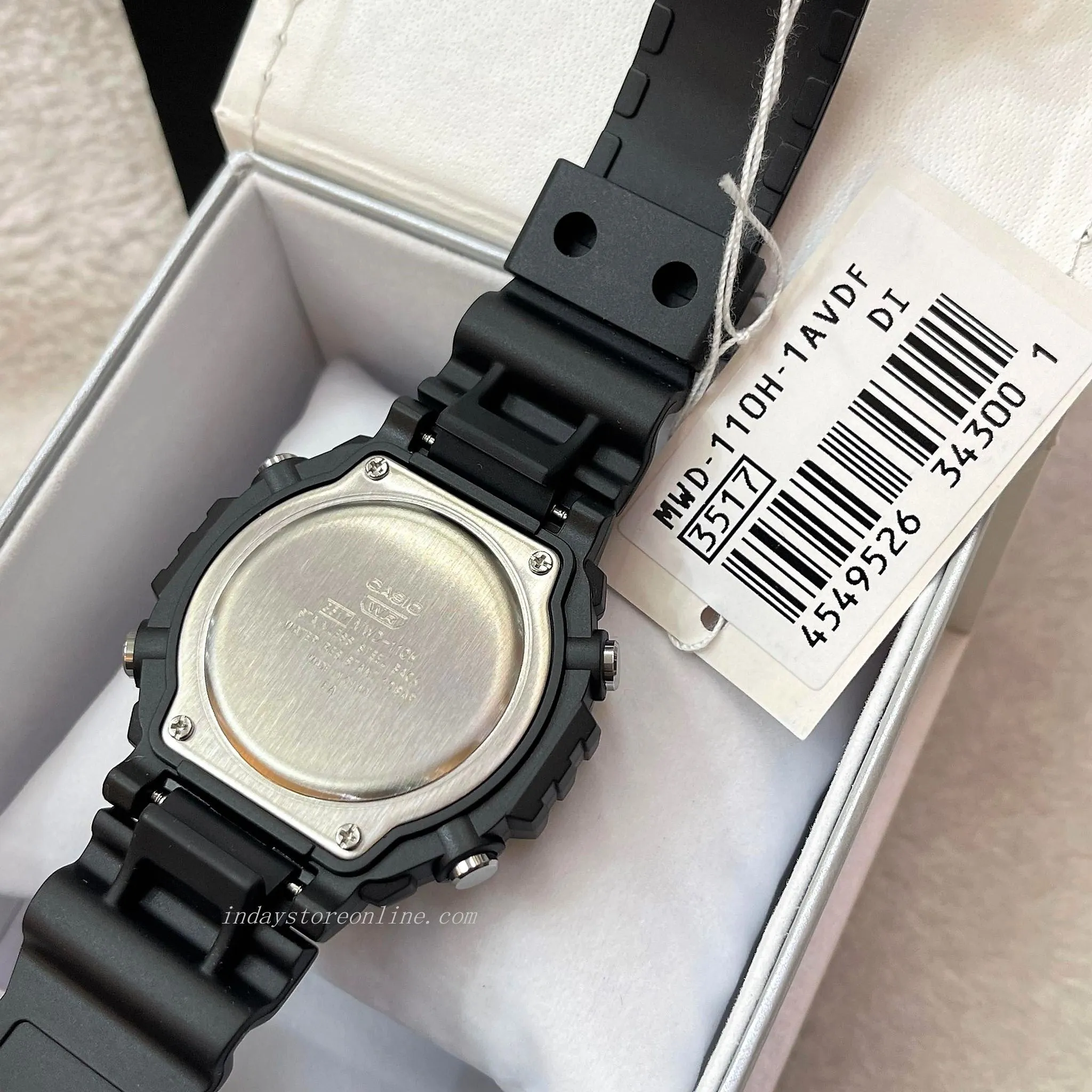 Casio Digital Men's Watch MWD-110H-1A Digital Resin Band Resin Glass Battery life: 70 years