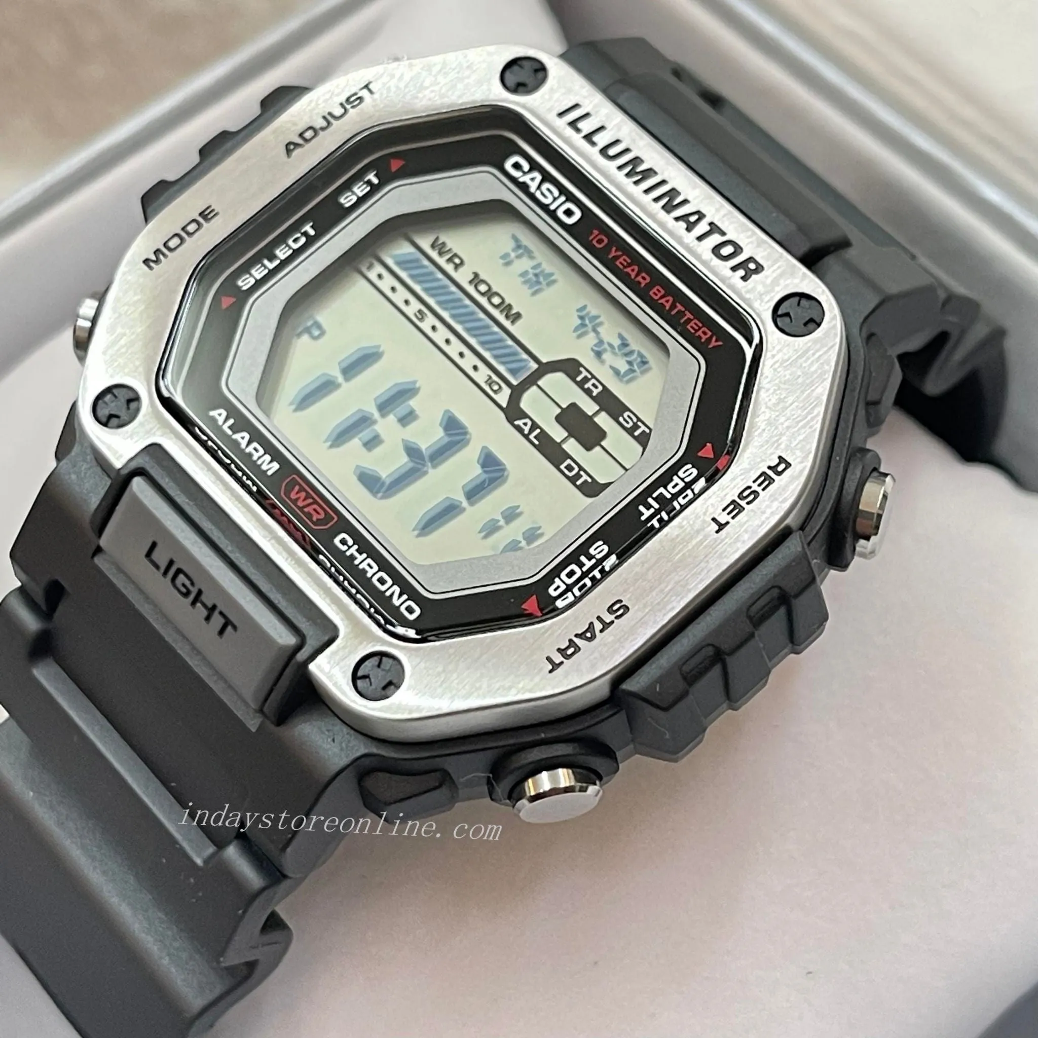 Casio Digital Men's Watch MWD-110H-1A Digital Resin Band Resin Glass Battery life: 70 years