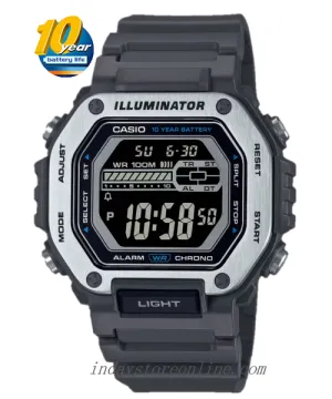 Casio Digital Men's Watch MWD-110H-8B Digital Resin Band Resin Glass Battery life: 10 years