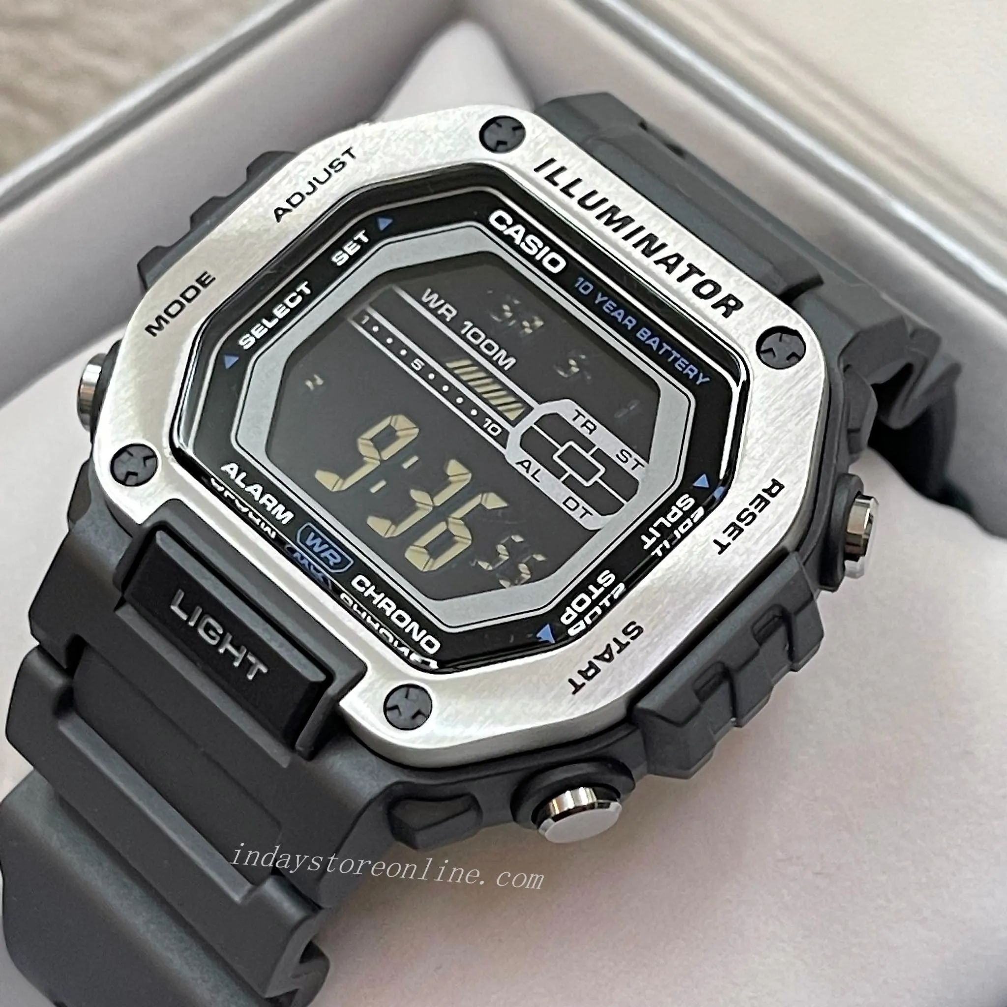 Casio Digital Men's Watch MWD-110H-8B Digital Resin Band Resin Glass Battery life: 10 years