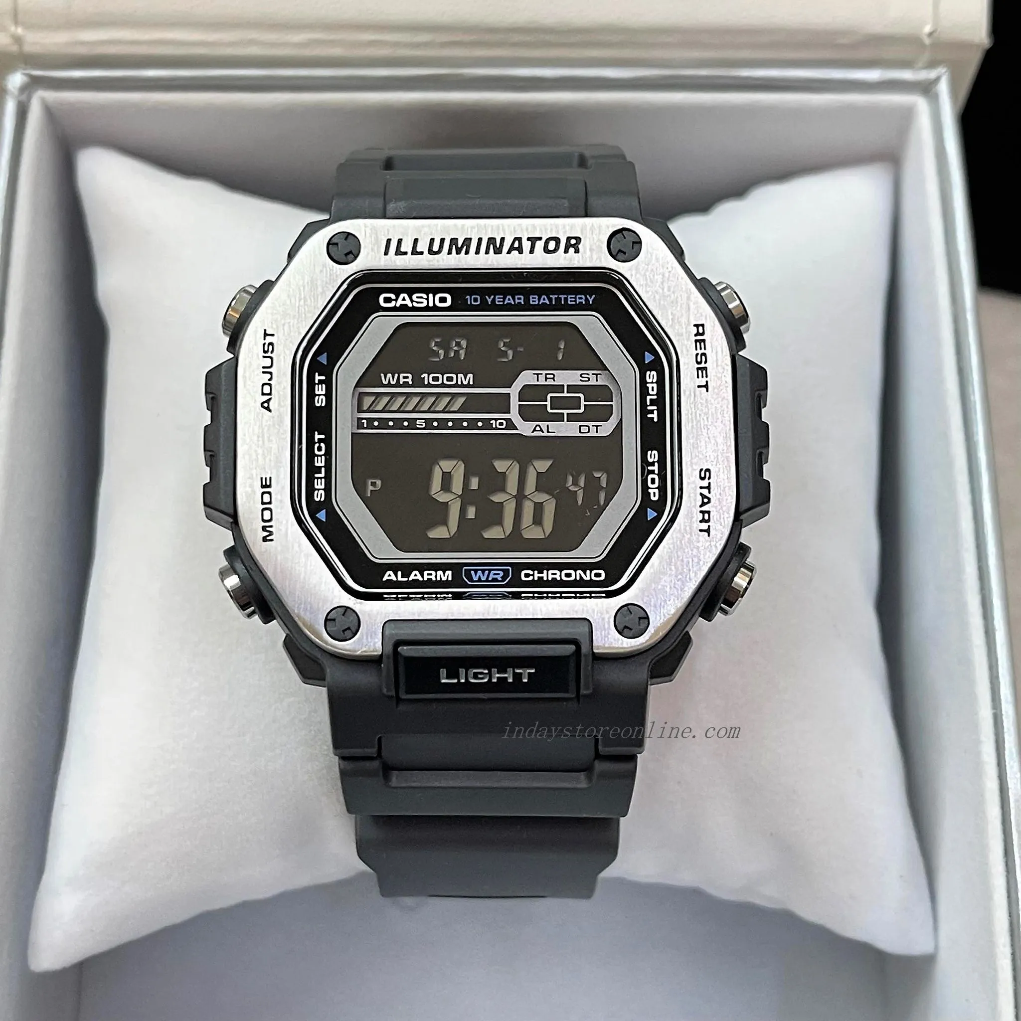 Casio Digital Men's Watch MWD-110H-8B Digital Resin Band Resin Glass Battery life: 10 years