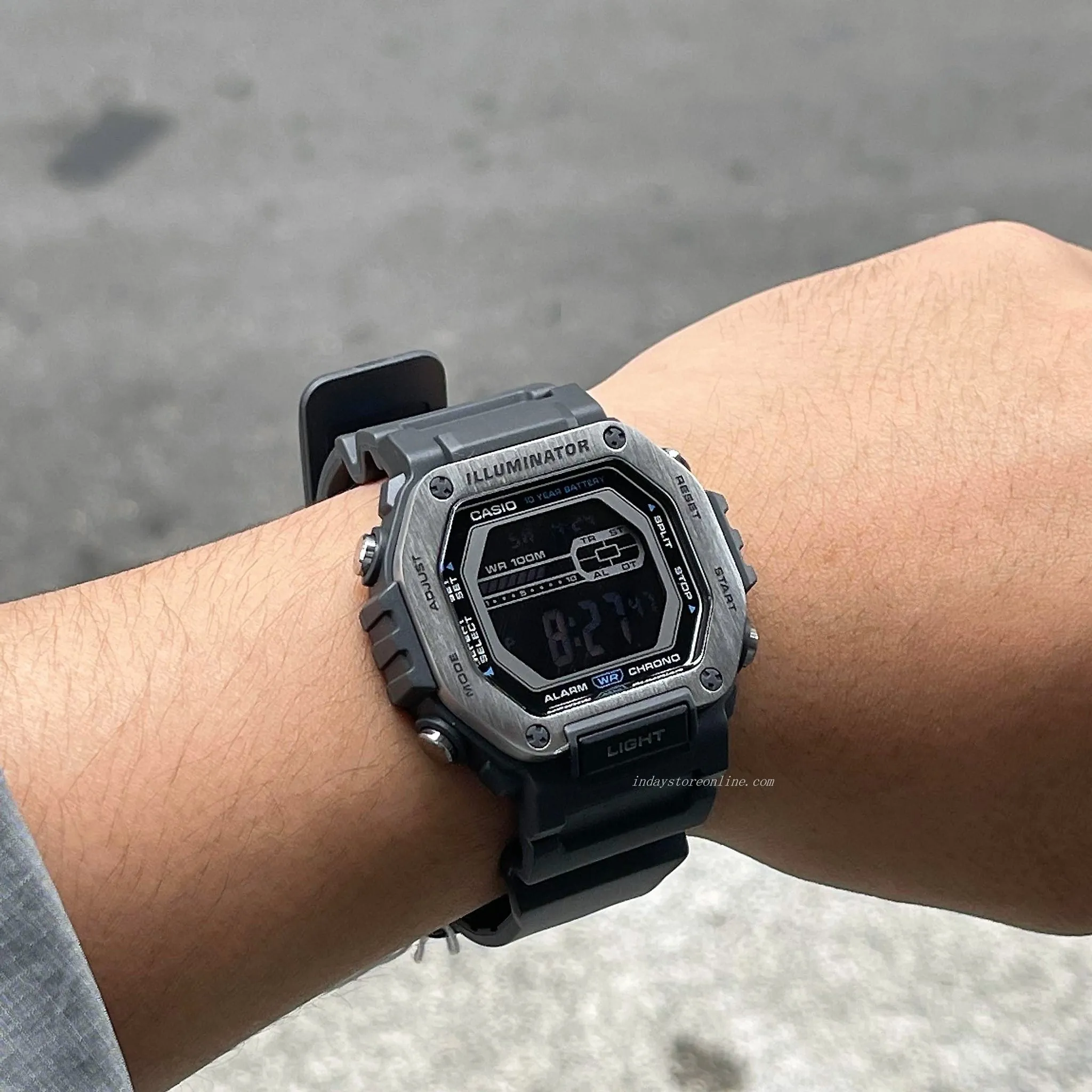 Casio Digital Men's Watch MWD-110H-8B Digital Resin Band Resin Glass Battery life: 10 years