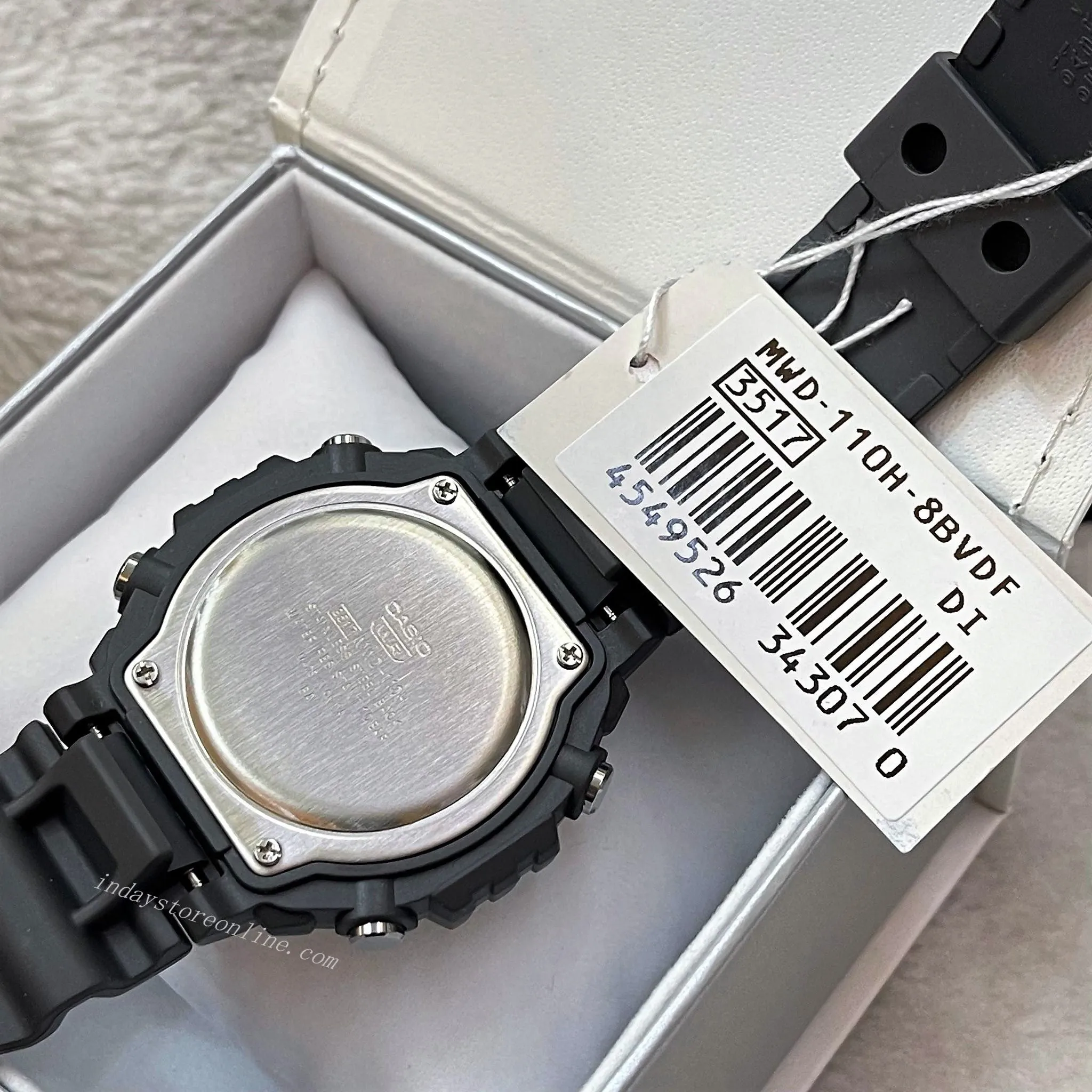 Casio Digital Men's Watch MWD-110H-8B Digital Resin Band Resin Glass Battery life: 10 years