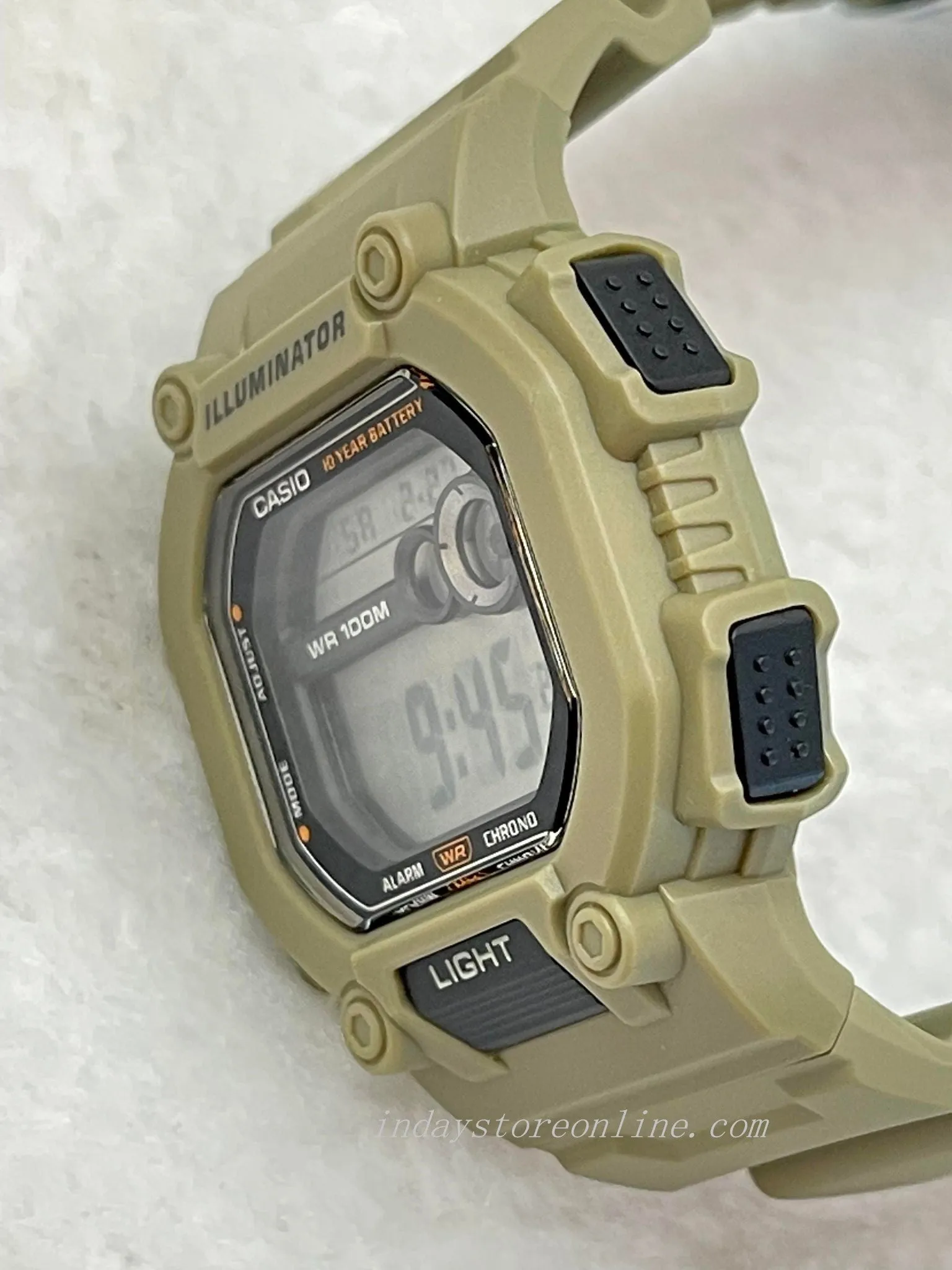 Casio Digital Men's Watch W-737HX-5A Digital Sporty Design Resin Band Resin Glass Battery Life: 10 years