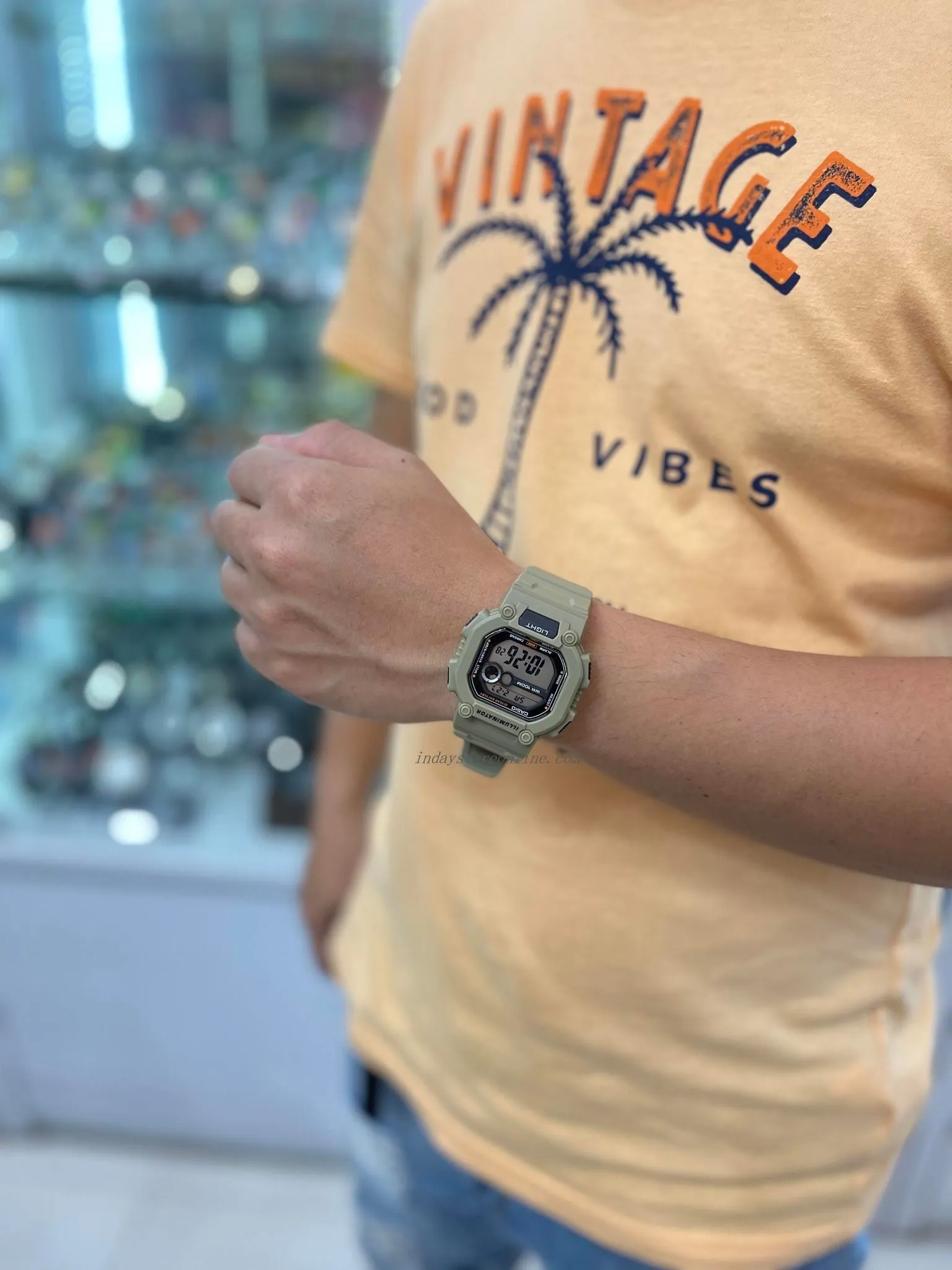 Casio Digital Men's Watch W-737HX-5A Digital Sporty Design Resin Band Resin Glass Battery Life: 10 years