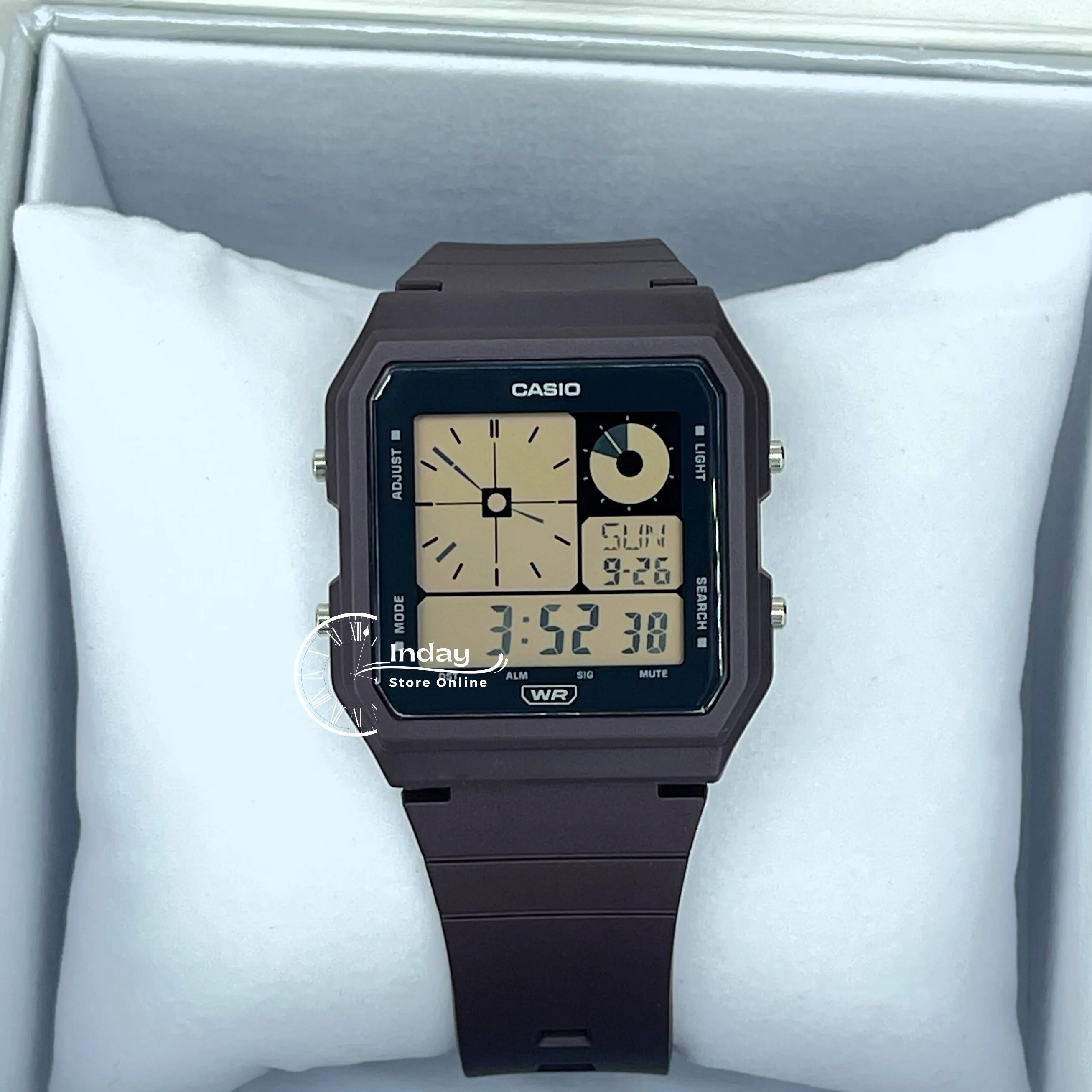 Casio Digital Unisex Watch LF-20W-5A Maroon Color Resin Strap