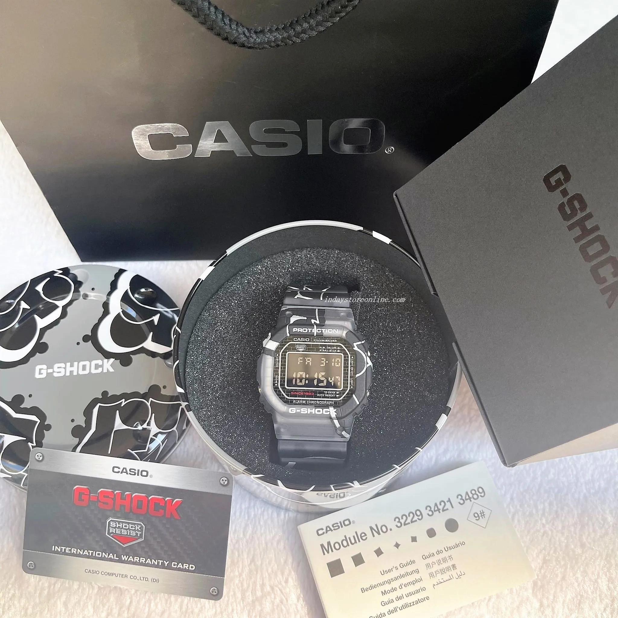 Casio G-Shock Men's Watch DW-5000SS-1 Digital 5600 Series  Street Spirit Watch Line