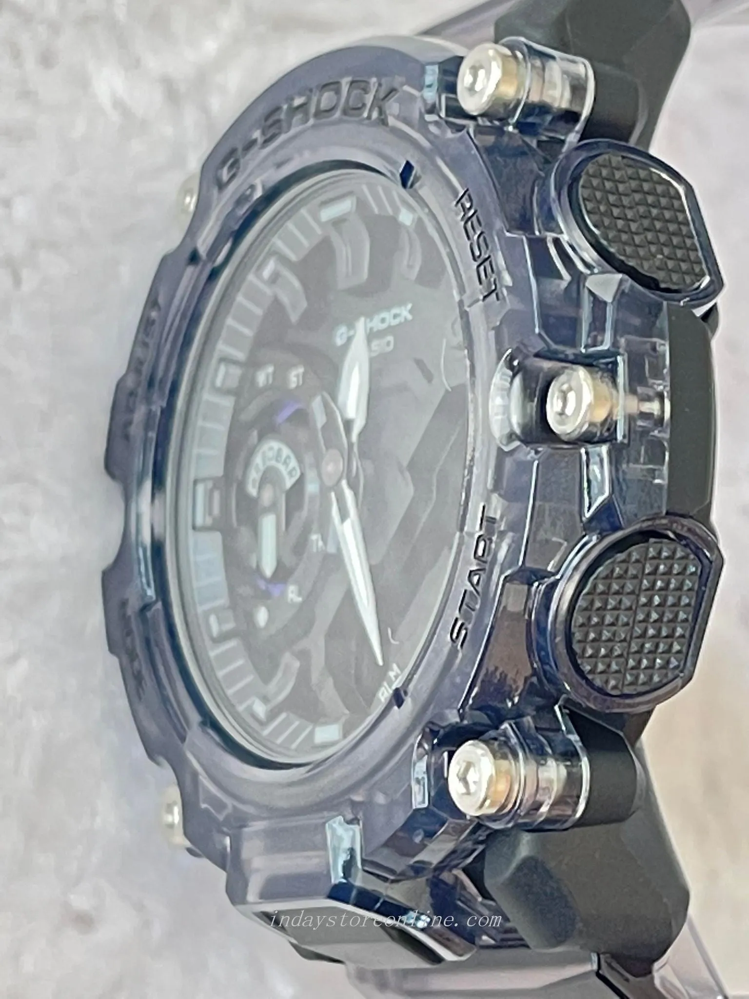 Casio G-Shock Men's Watch GA-2200SKL-8A Analog-Digital Sound Wave Series Transparent Color Sporty Design