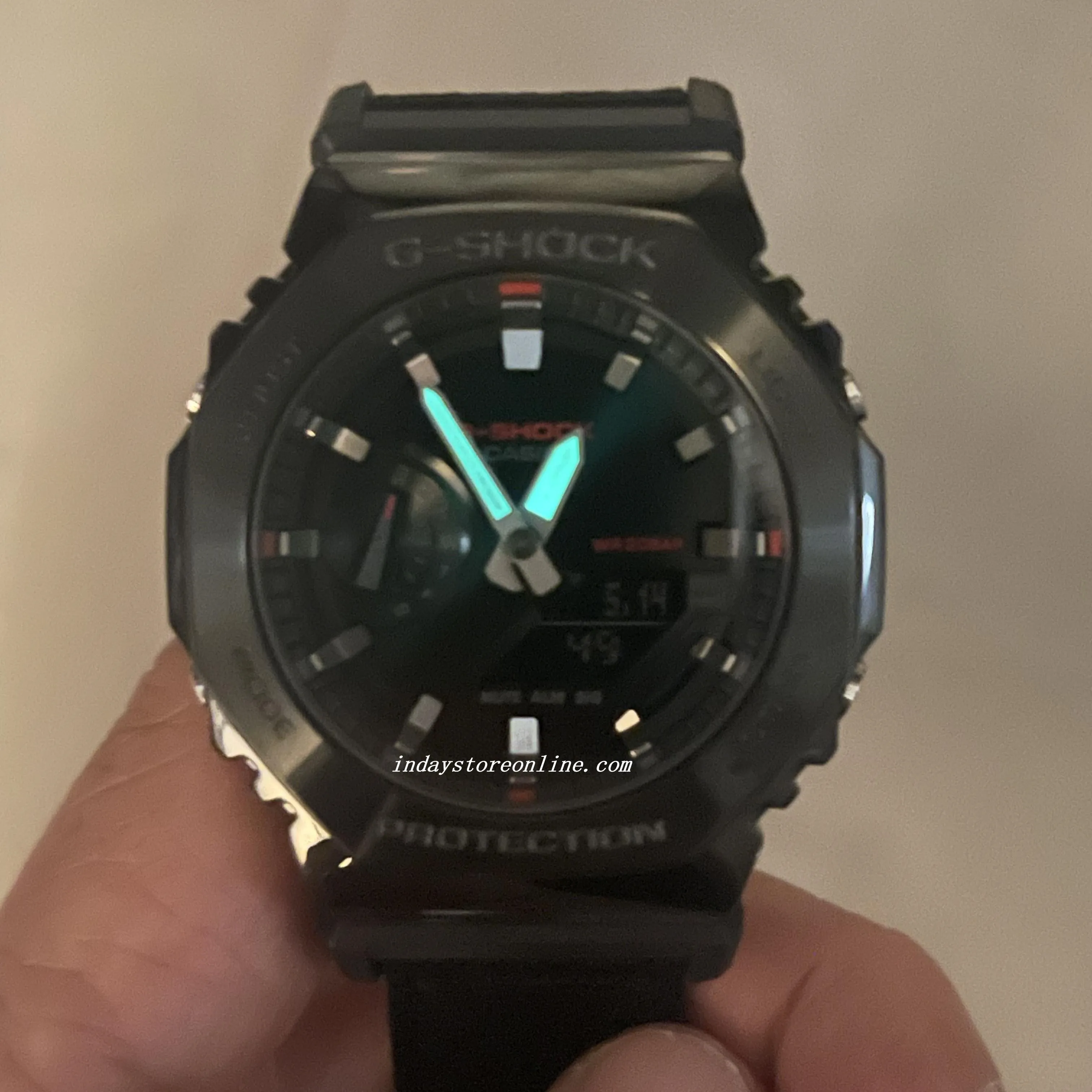 Casio G-Shock Men's Watch GM-2100CB-1A Shock Resistant Mineral Glass Cloth Band