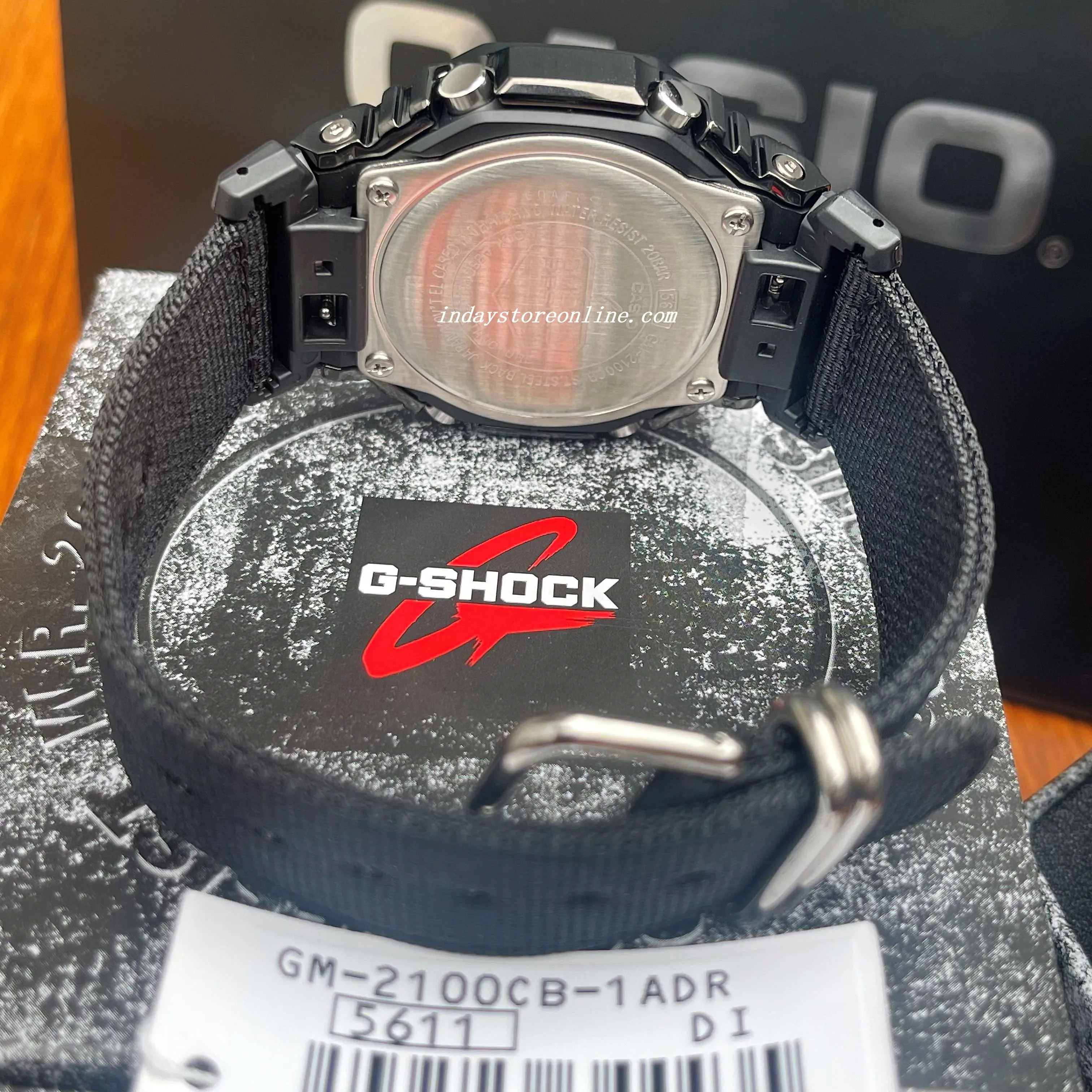 Casio G-Shock Men's Watch GM-2100CB-1A Shock Resistant Mineral Glass Cloth Band