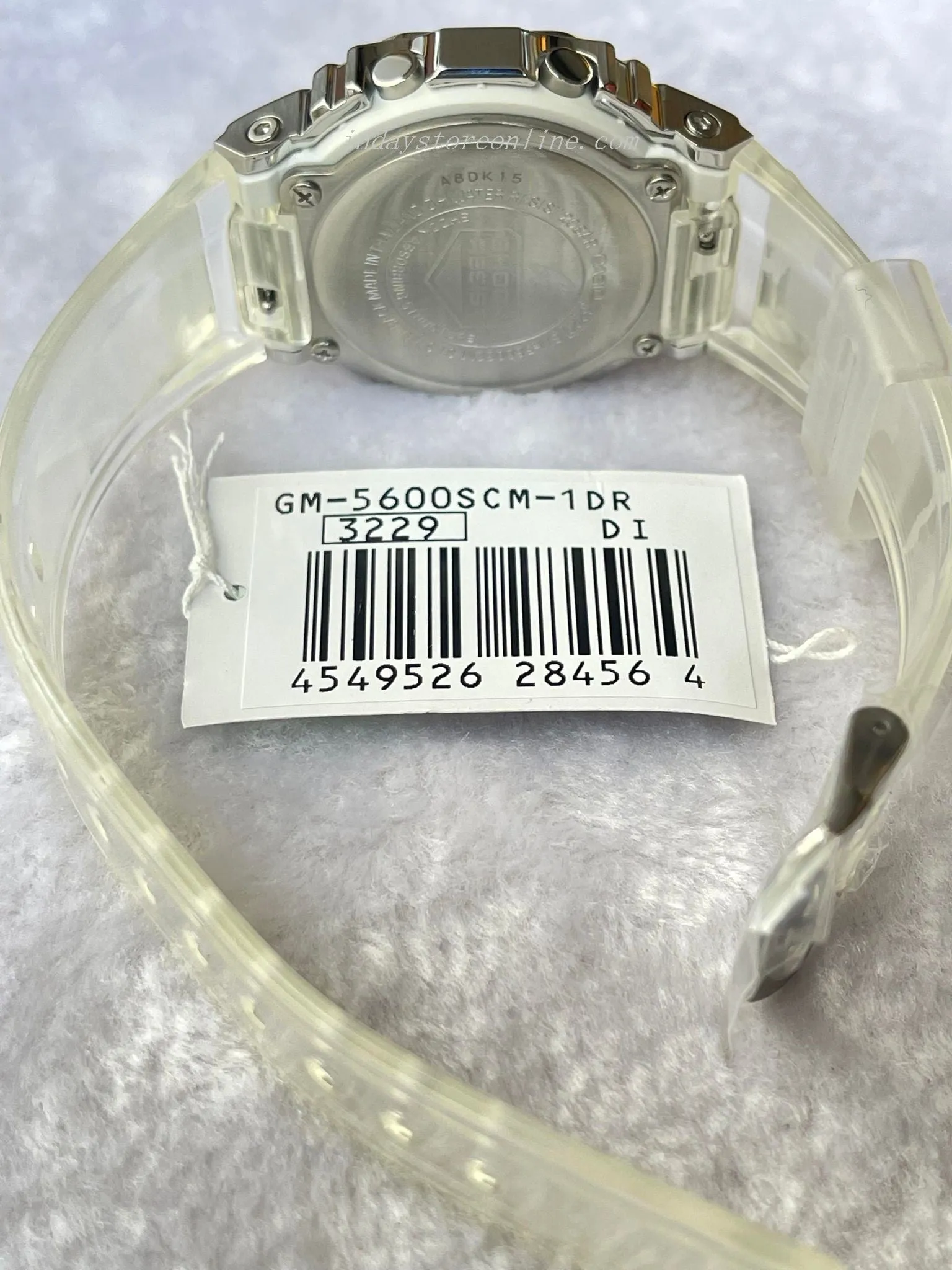 Casio G-Shock Men's Watch GM-5600SCM-1 Digital 5600 Series Transparent Color Shock Resistant 200-meter Water Resistance Mineral Glass