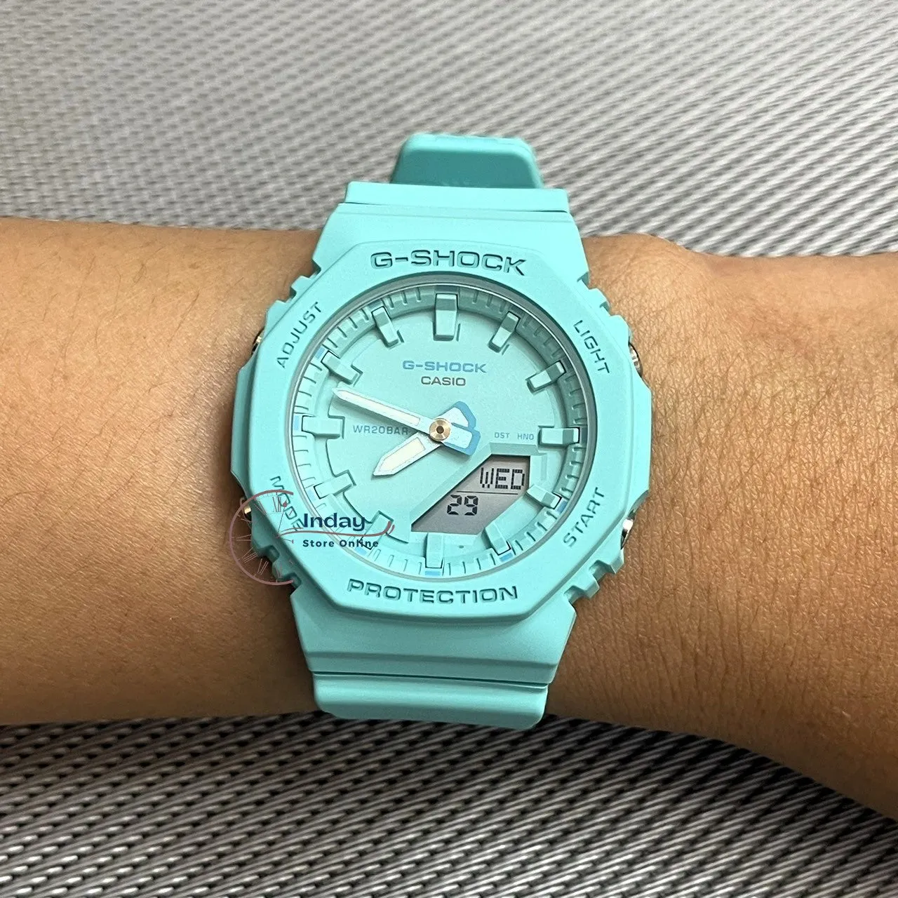 Casio G-Shock Women's Watch GMA-P2100-2A Analog-Digital Bio-Based Resin Band Shock Resistant Mineral Glass