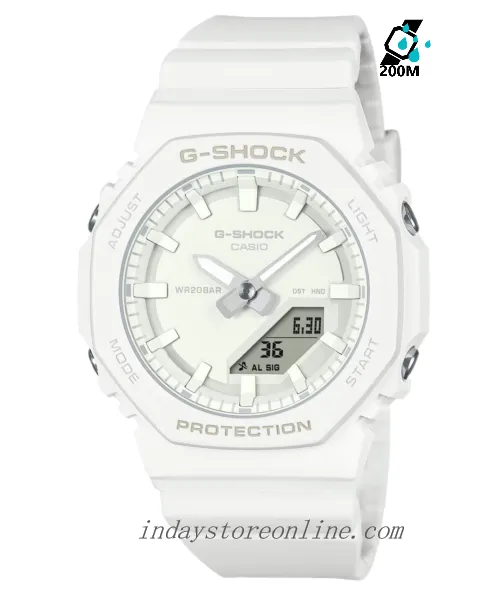 Casio G-Shock Women's Watch GMA-P2100-7A Analog-Digital New Arrival Resin Shock Resistant Mineral Glass