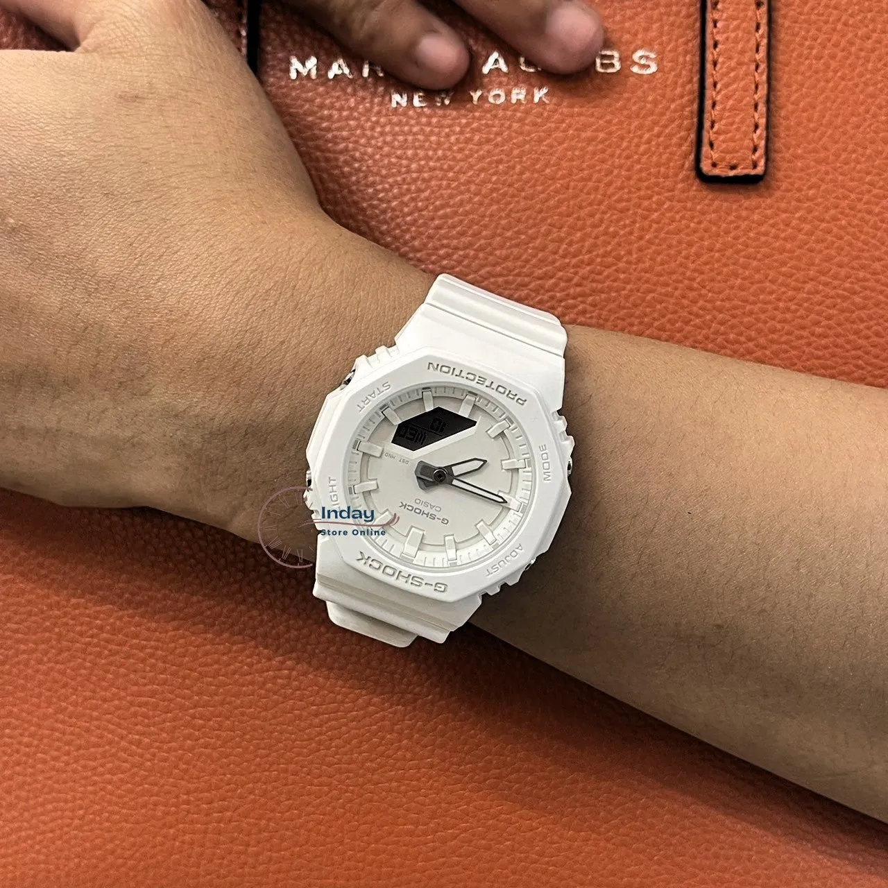 Casio G-Shock Women's Watch GMA-P2100-7A Analog-Digital New Arrival Resin Shock Resistant Mineral Glass