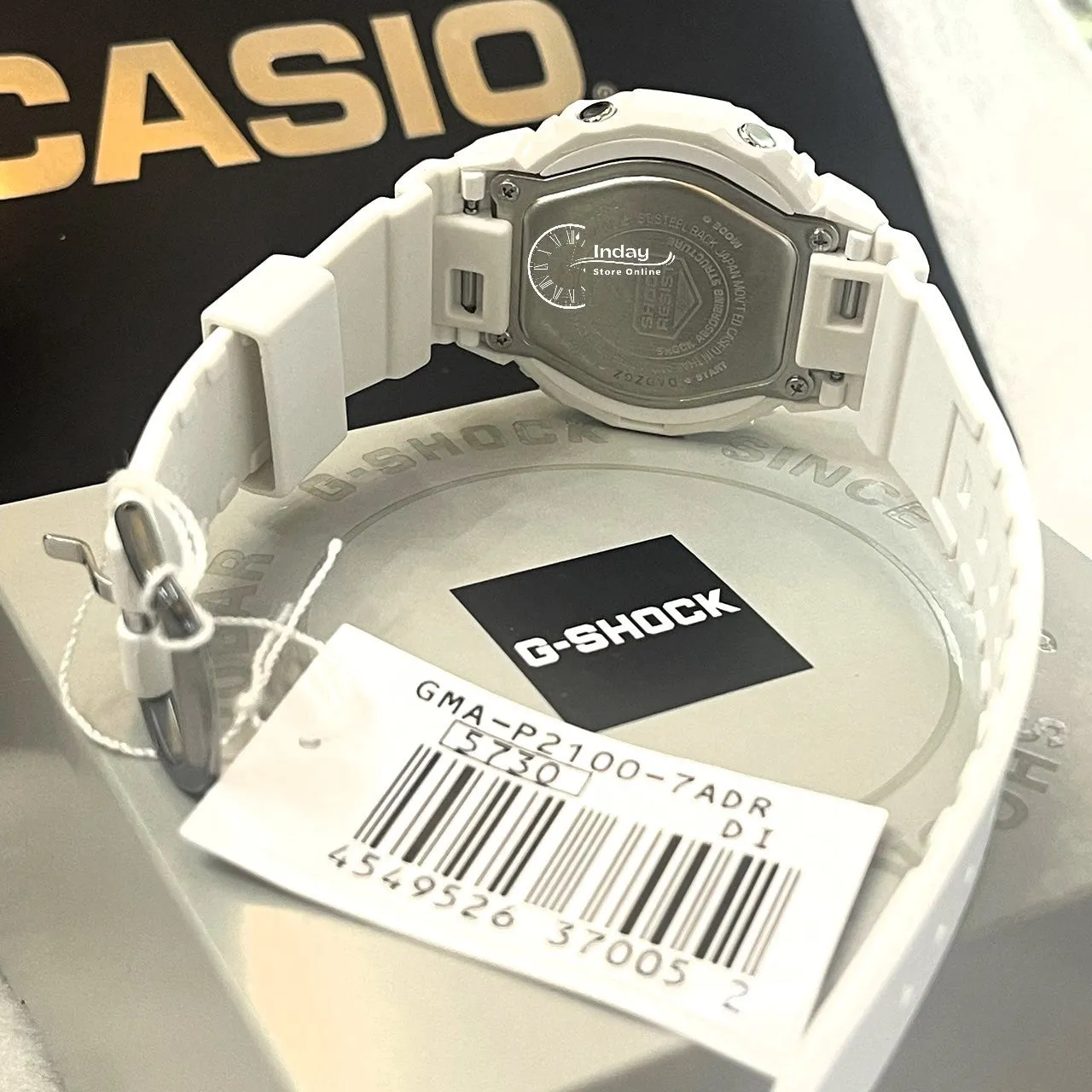Casio G-Shock Women's Watch GMA-P2100-7A Analog-Digital New Arrival Resin Shock Resistant Mineral Glass