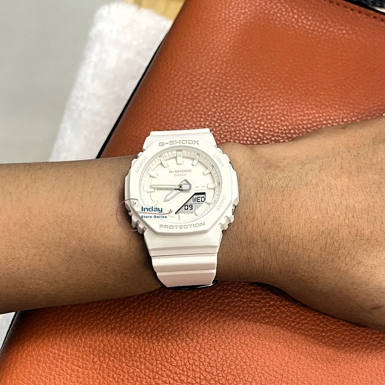 Casio G-Shock Women's Watch GMA-P2100-7A Analog-Digital New Arrival Resin Shock Resistant Mineral Glass