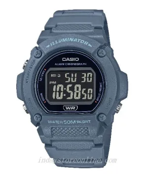 Casio Women's Watch W-219HC-2B Digital Sporty Design Resin Band Resin Glass