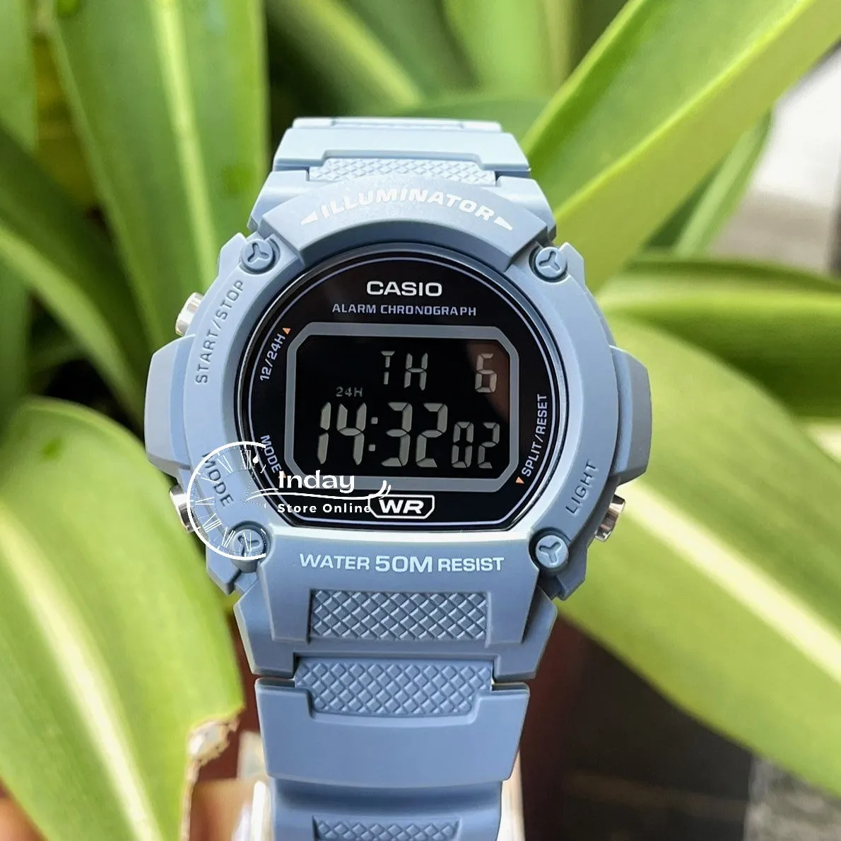 Casio Women's Watch W-219HC-2B Digital Sporty Design Resin Band Resin Glass