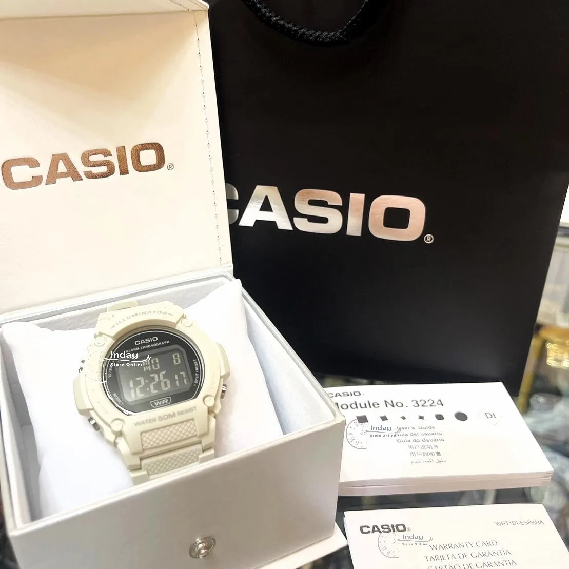 Casio Women's Watch W-219HC-8B Digital Sporty Design Resin Band Resin Glass
