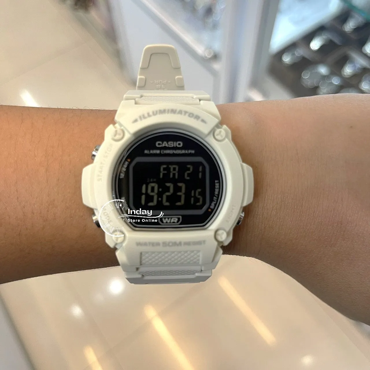 Casio Women's Watch W-219HC-8B Digital Sporty Design Resin Band Resin Glass
