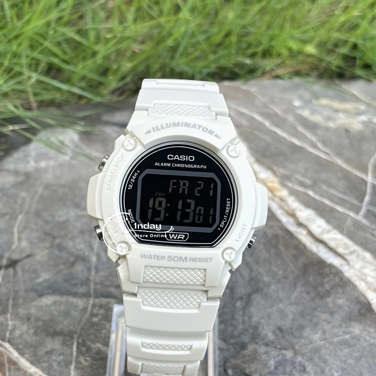 Casio Women's Watch W-219HC-8B Digital Sporty Design Resin Band Resin Glass
