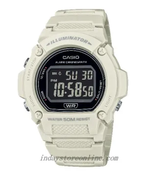 Casio Women's Watch W-219HC-8B Digital Sporty Design Resin Band Resin Glass
