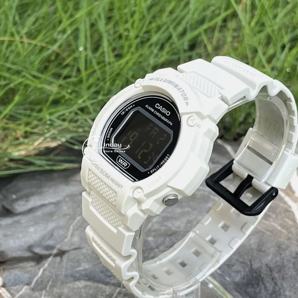 Casio Women's Watch W-219HC-8B Digital Sporty Design Resin Band Resin Glass