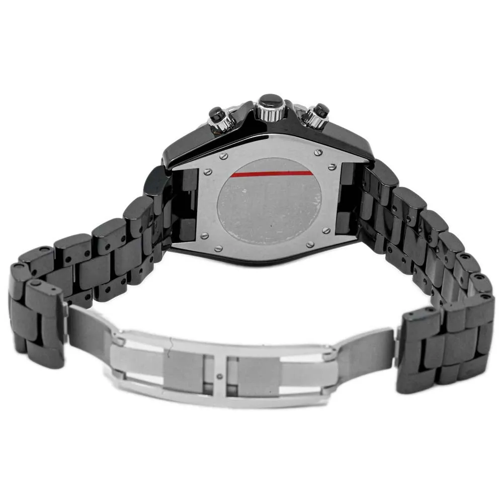 Chanel J12 Automatic Chronograph Black Ceramic 41mm Black Arabic Dial Watch Reference #: H0940