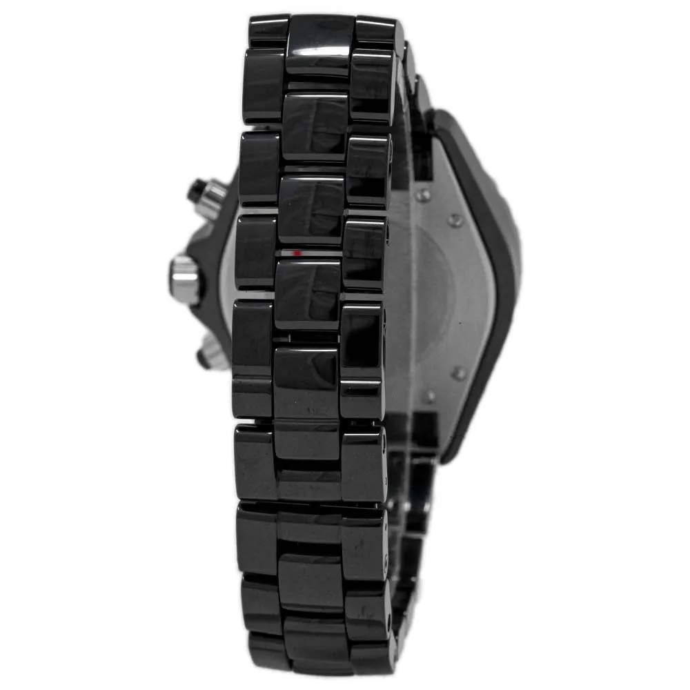 Chanel J12 Automatic Chronograph Black Ceramic 41mm Black Arabic Dial Watch Reference #: H0940