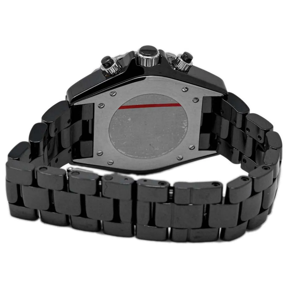 Chanel J12 Automatic Chronograph Black Ceramic 41mm Black Arabic Dial Watch Reference #: H0940
