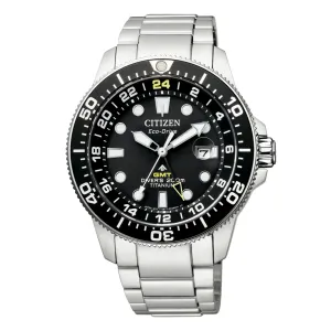 Citizen Promaster BJ7110-89E BJ7110 BJ7110-89 Marine Eco-Drive Black Dial Titanium Watch