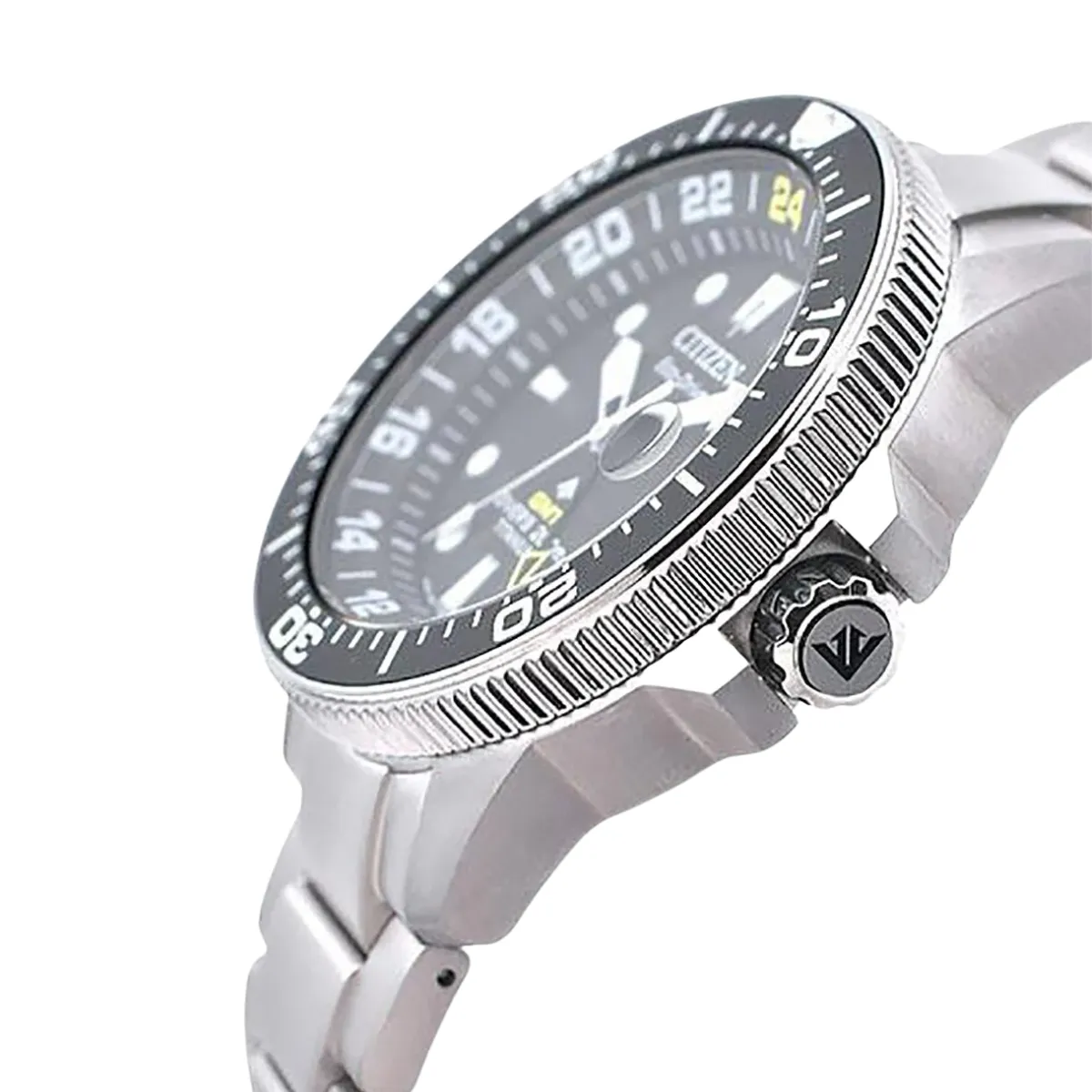 Citizen Promaster BJ7110-89E BJ7110 BJ7110-89 Marine Eco-Drive Black Dial Titanium Watch