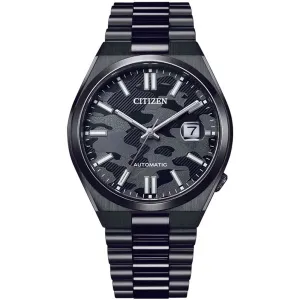 Citizen Tsuyosa NJ0155-87E Black Camouflage Mechanical Stainless Steel Watch