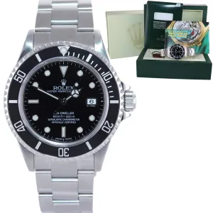 Copy of 2004 NO HOLES Rolex Sea-Dweller Steel 16600 Black Dial Date 40mm Watch Box