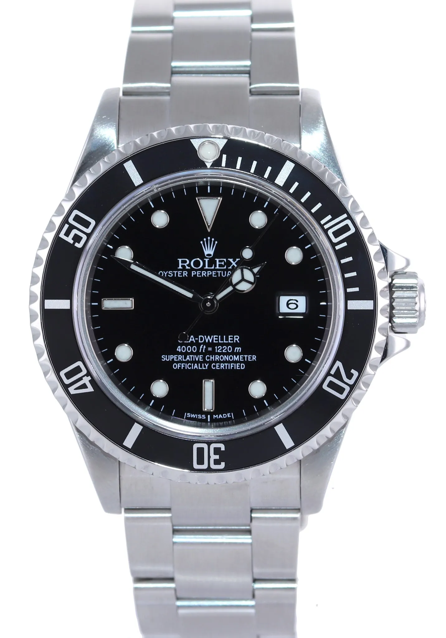 Copy of 2004 NO HOLES Rolex Sea-Dweller Steel 16600 Black Dial Date 40mm Watch Box