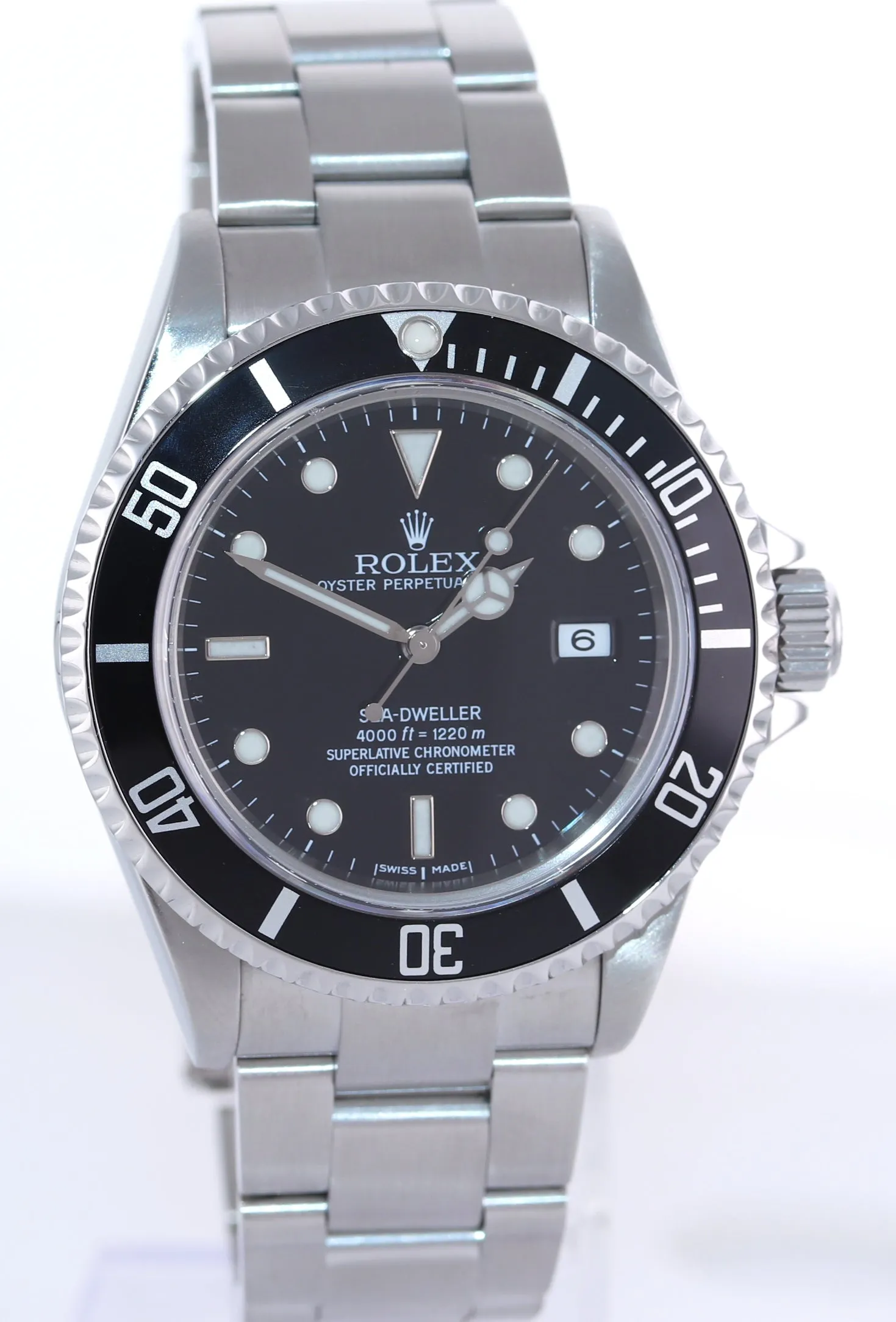 Copy of 2004 NO HOLES Rolex Sea-Dweller Steel 16600 Black Dial Date 40mm Watch Box