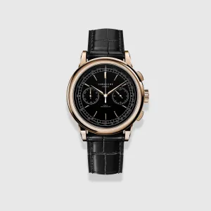 CORNICHE Chronograph Rose Gold / Black Dial