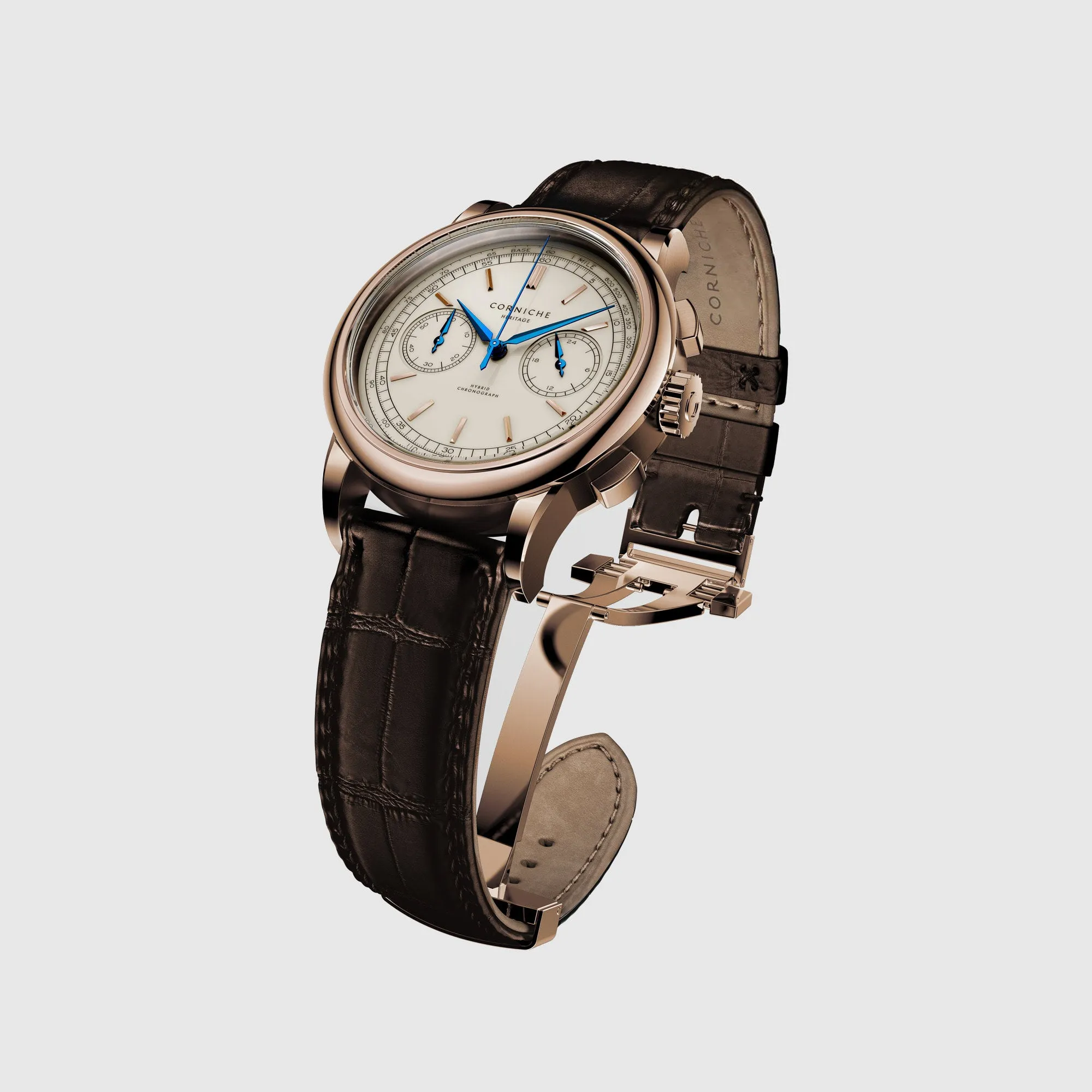 CORNICHE Chronograph Rose Gold with Cream dial