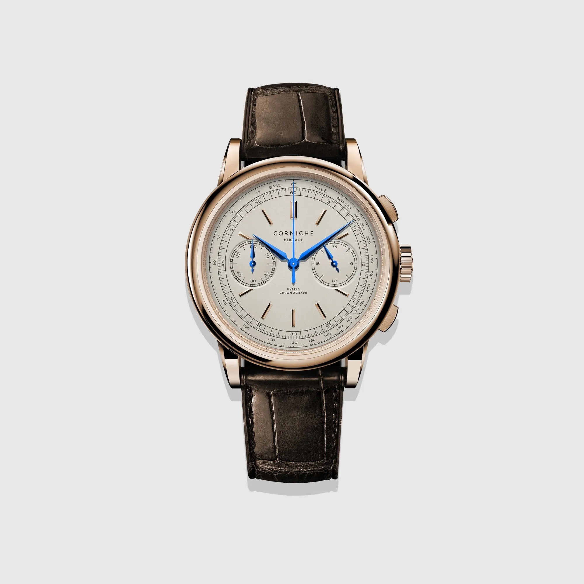 CORNICHE Chronograph Rose Gold with Cream dial