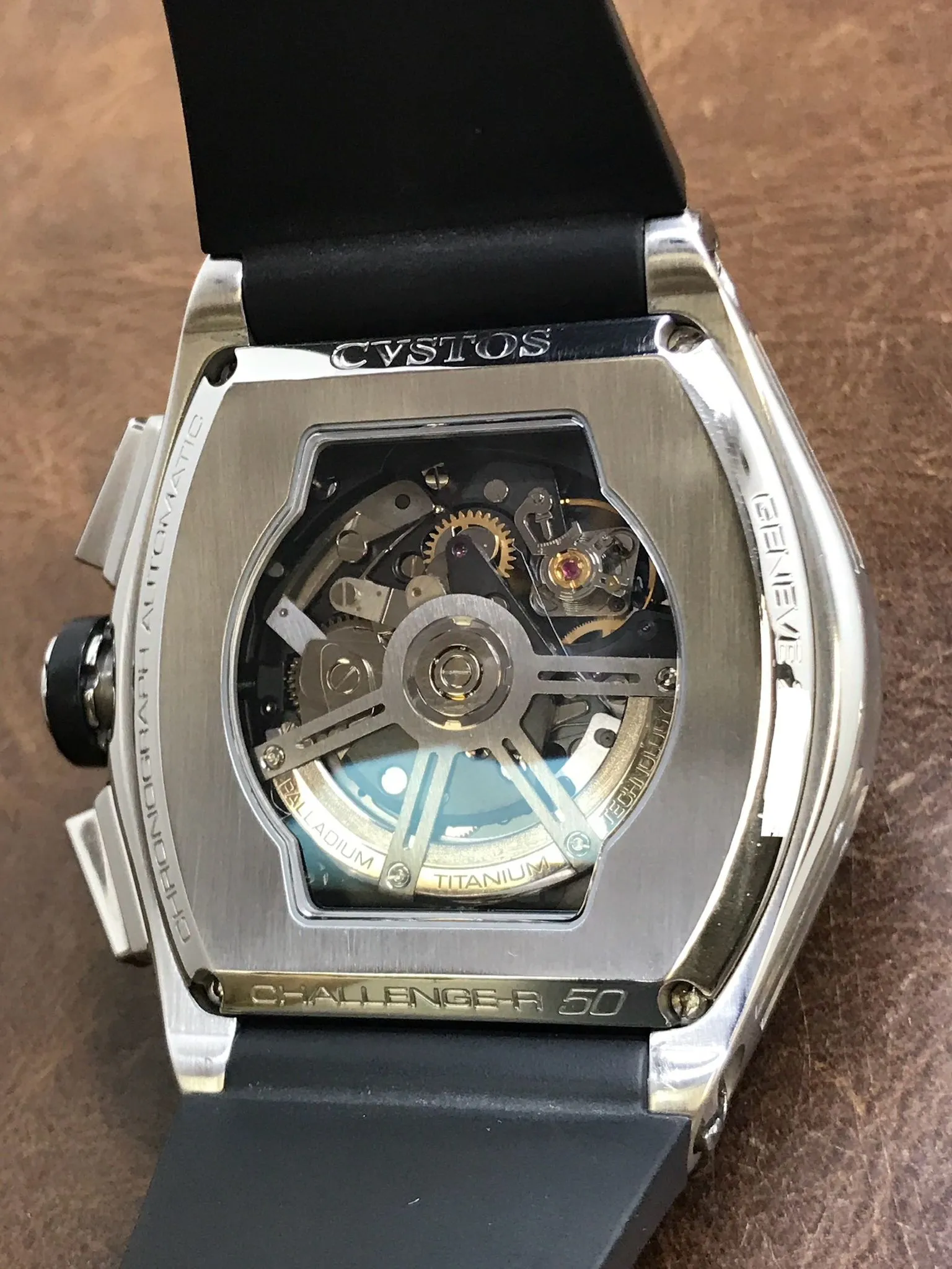 CVSTOS Chronograph Challenge-R 50 Black Dial Automatic Men's Watch