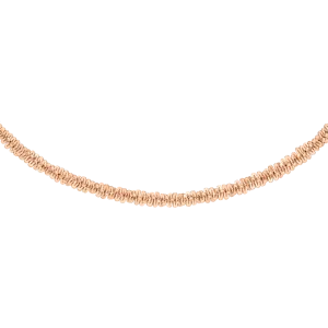Daniel Wellington Elan Twisted Chain Necklace Short Rose Gold